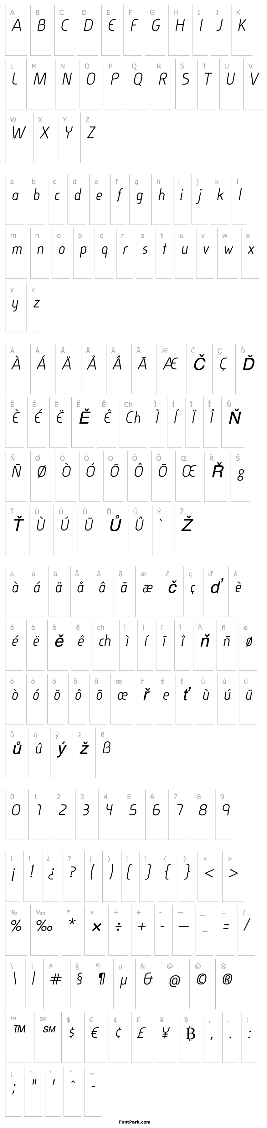 Overview Cineplex LT Italic