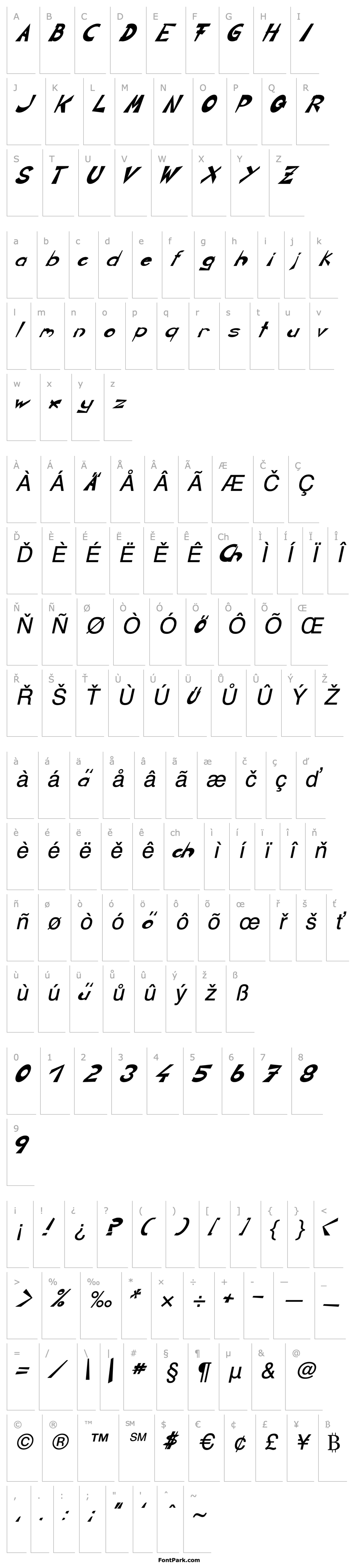 Přehled CIRCLINE Italic