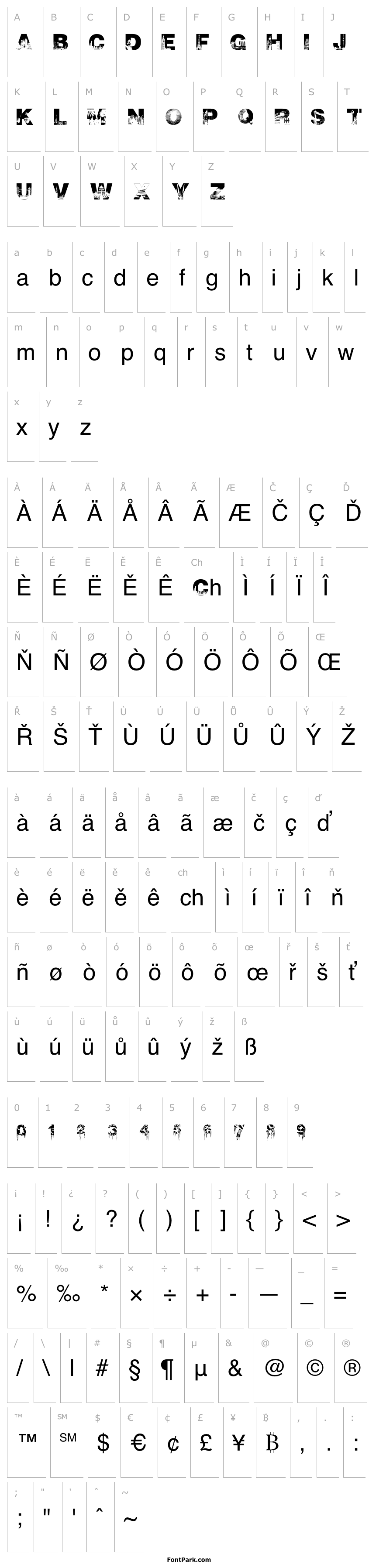 Přehled cityscape font cityscape font