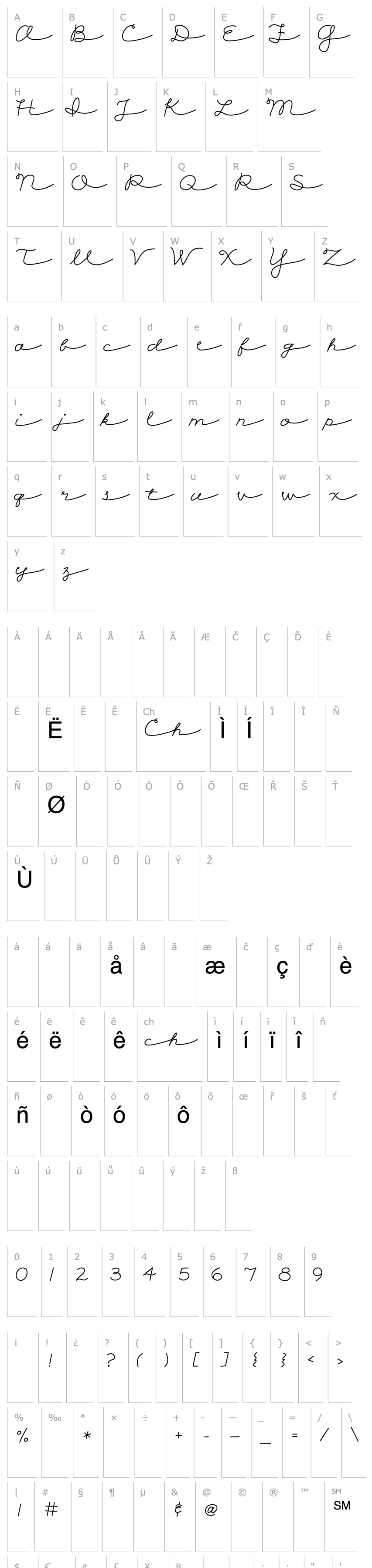 Overview CK Cursive