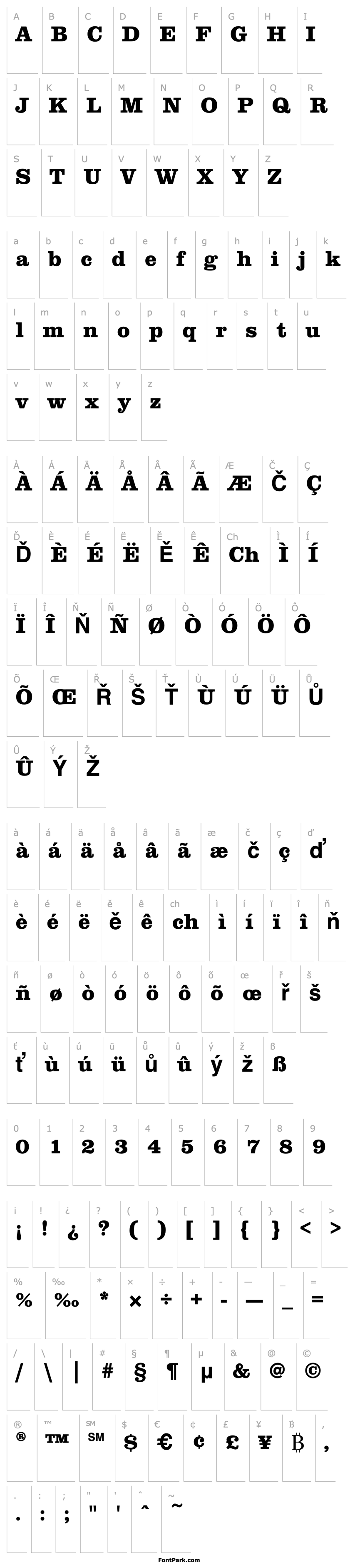 Overview ClarendonEF-ExtraBold