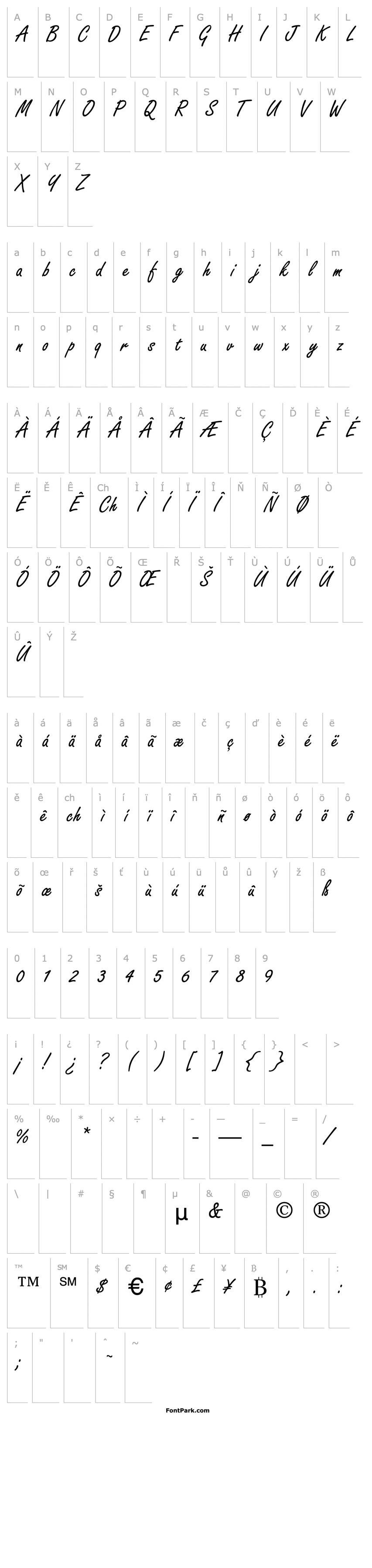 Overview Clareshire Script