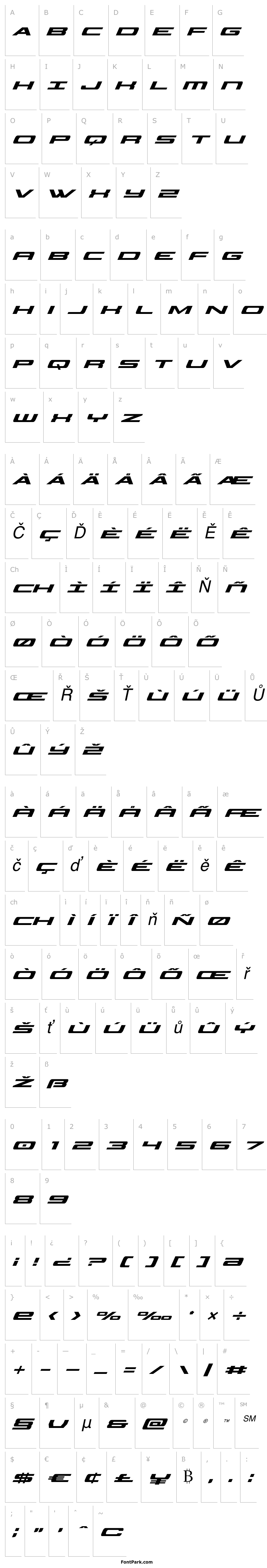 Overview Classic Cobra Super-Italic