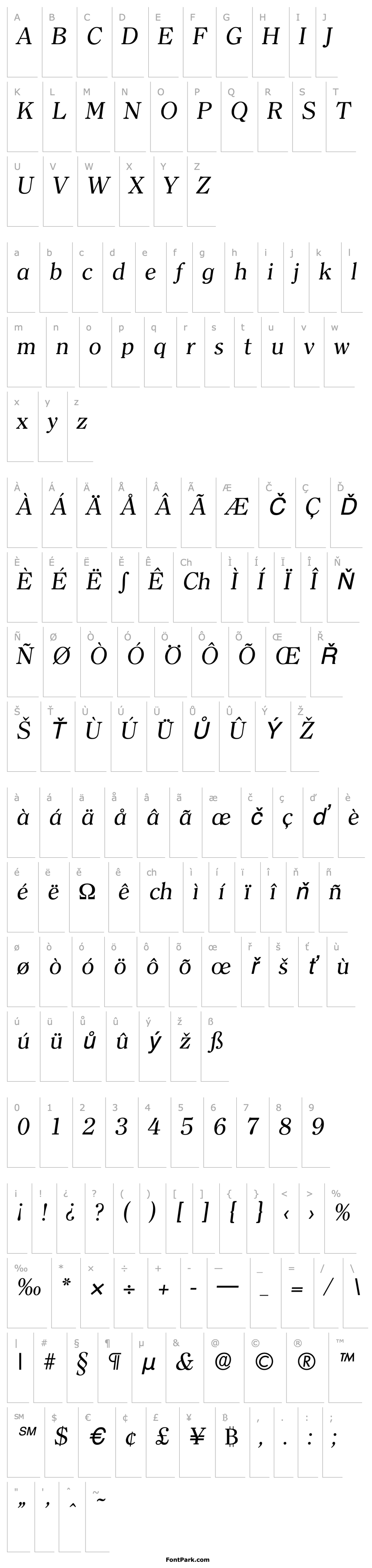 Overview Clearface-Serial-RegularItalic