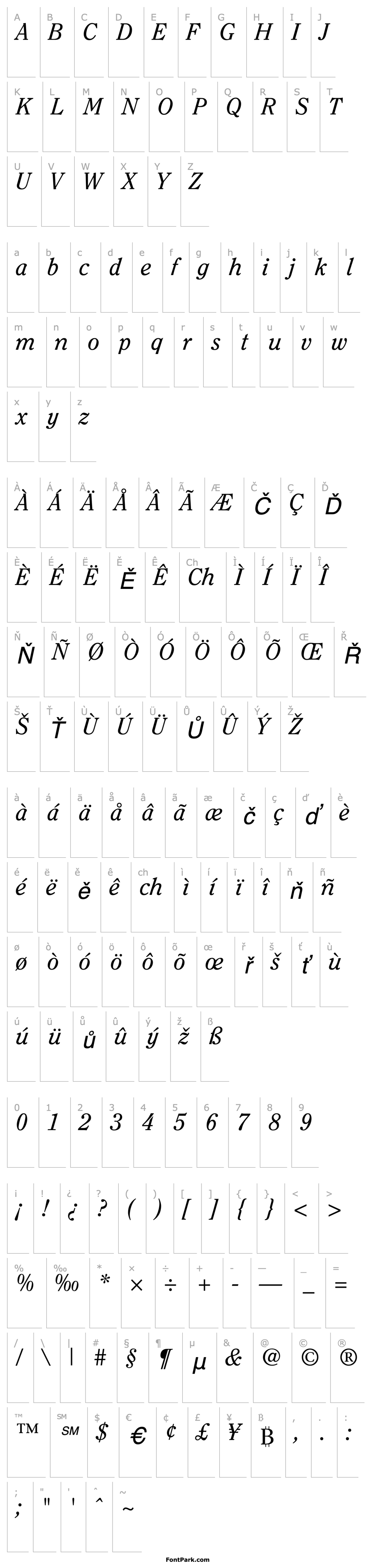 Overview Clearface SSi Italic