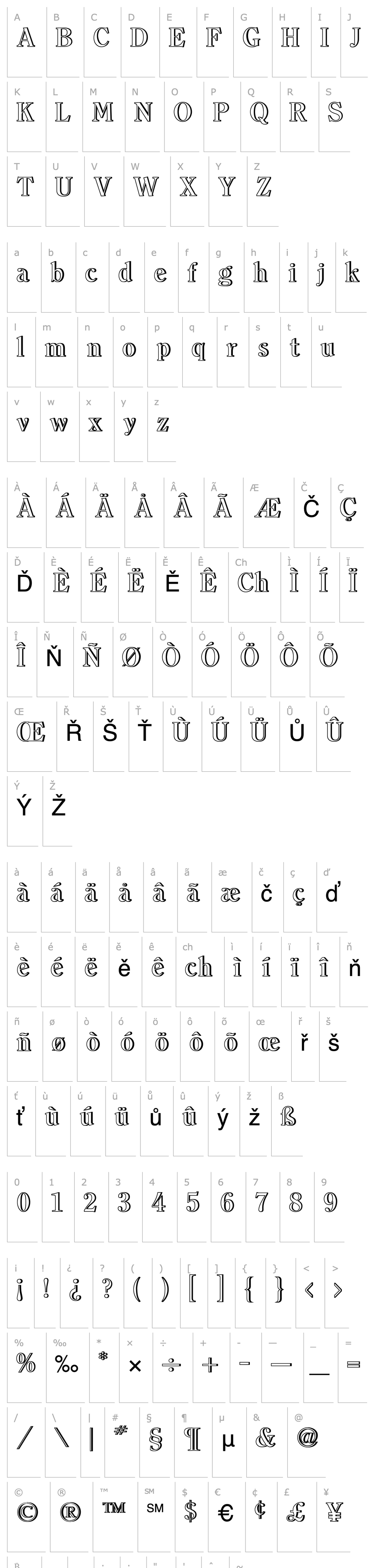 Přehled ClearfaceOutlineShadow