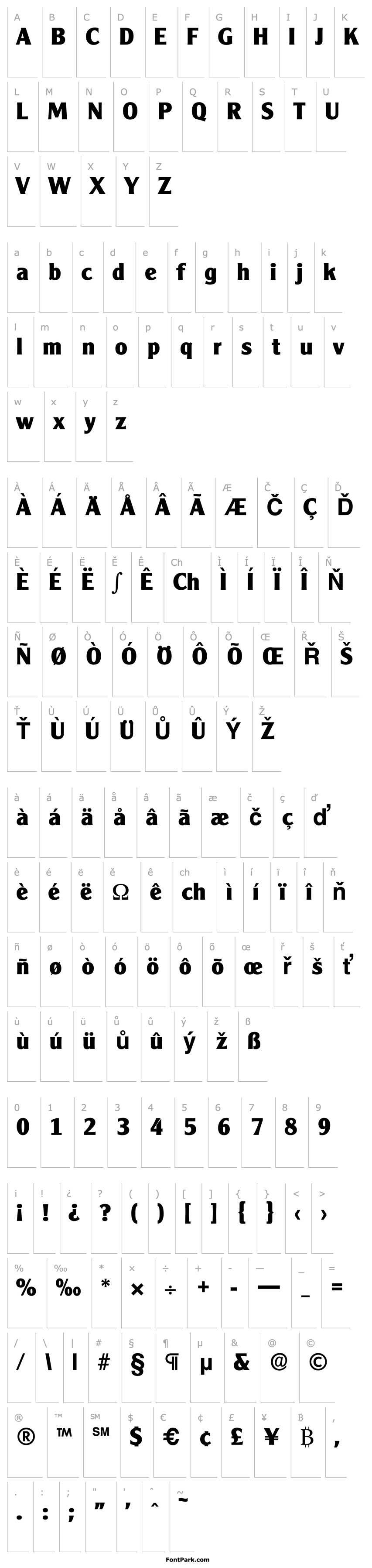 Overview Cleargothic-Serial-ExtraBold-Regular