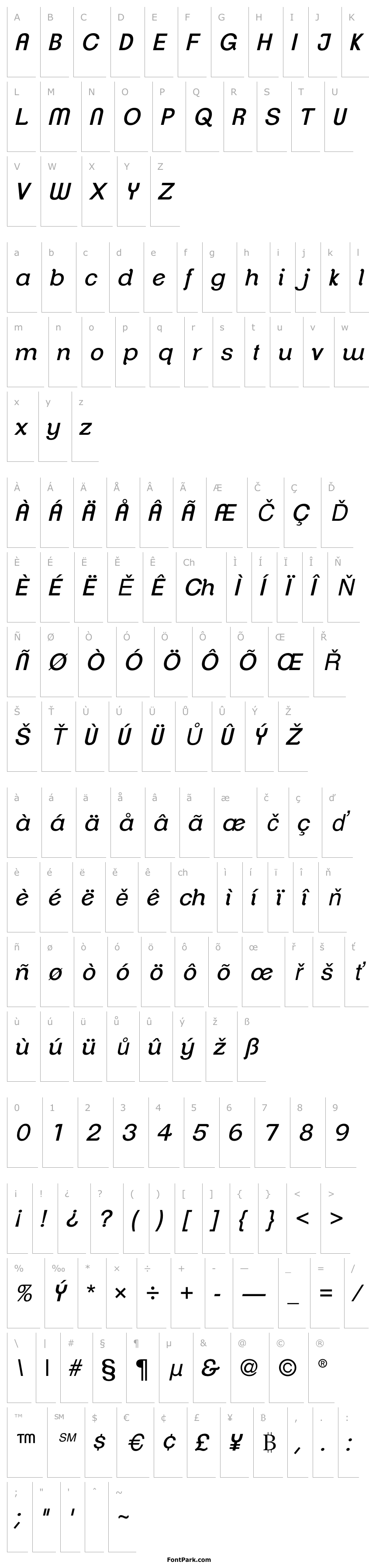 Overview ClementePDaj-RegularItalic