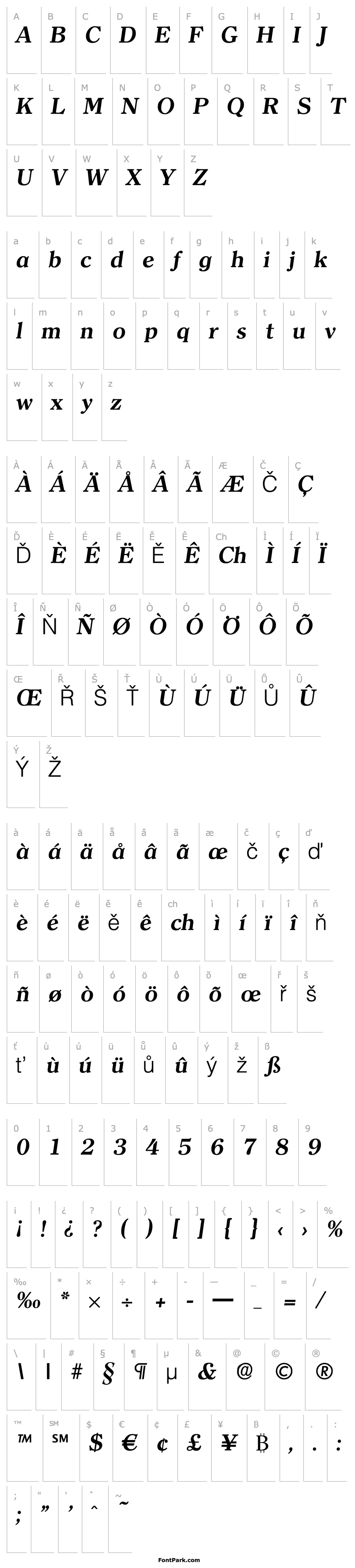 Přehled Clerface-DemiBoldIta