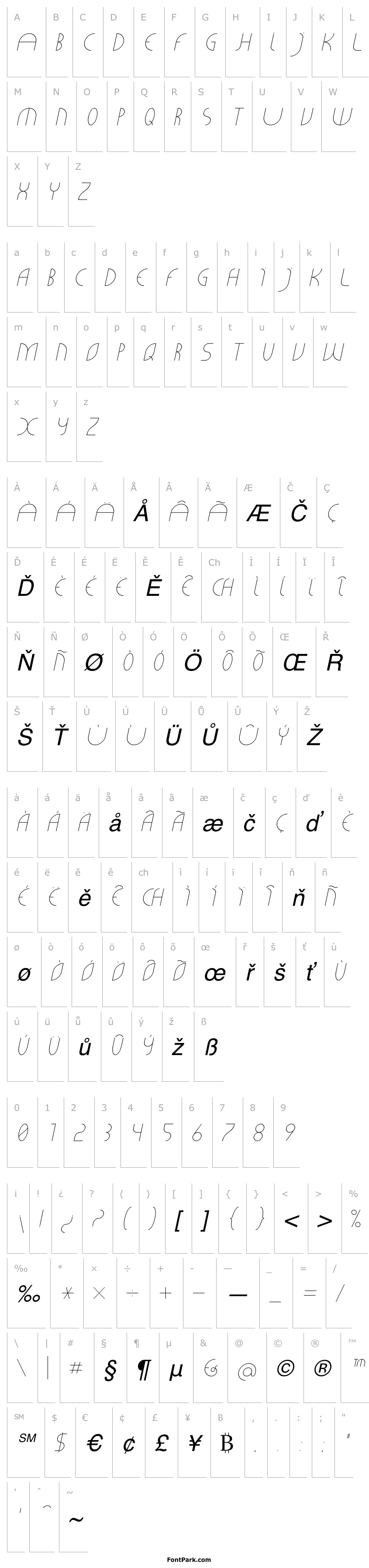 Overview CLiCHE 21 Italic