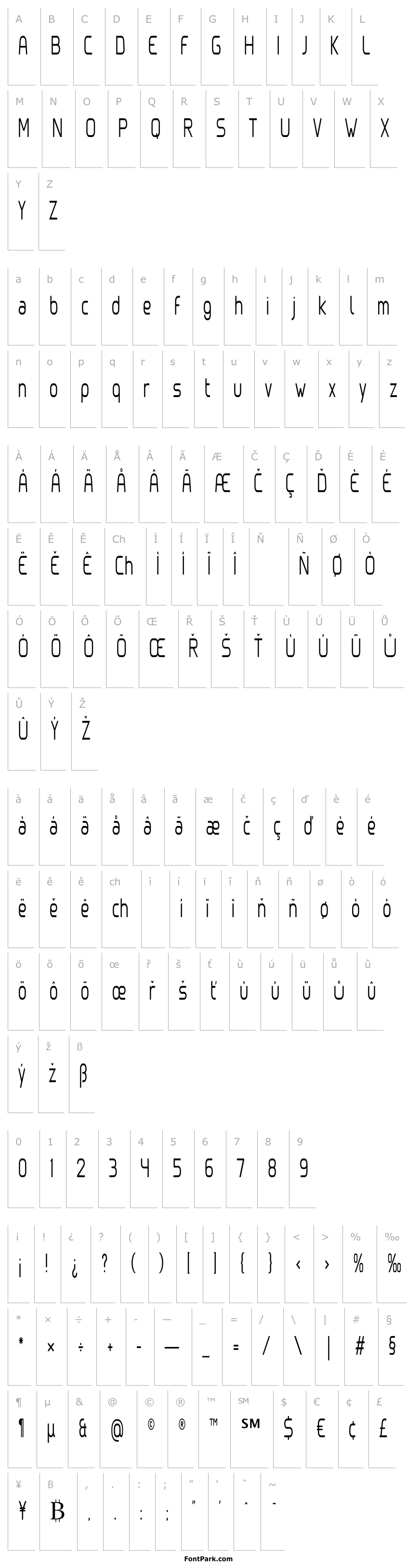 Přehled Clipangle Light Condensed
