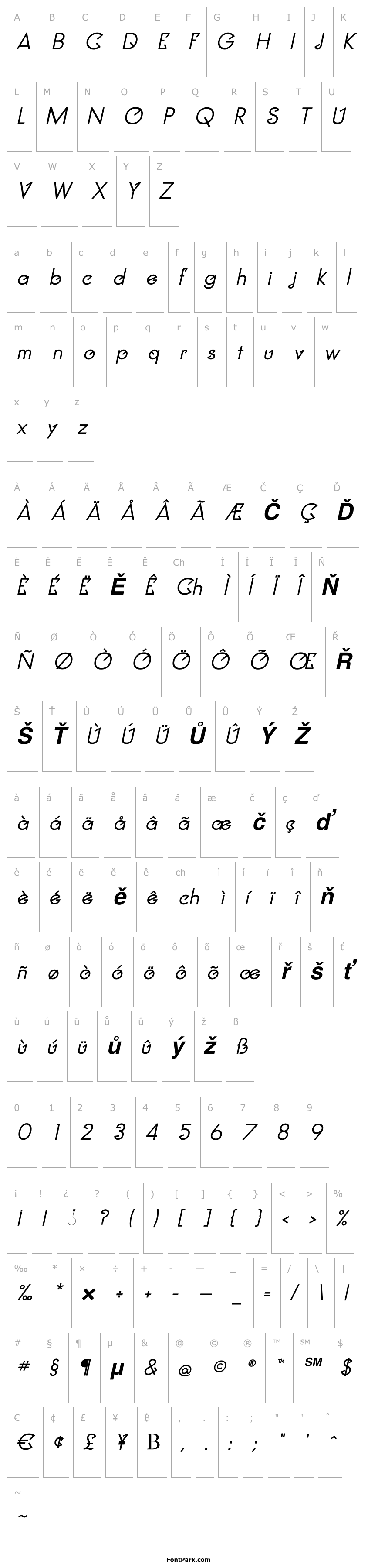 Přehled Clocker Bold Italic