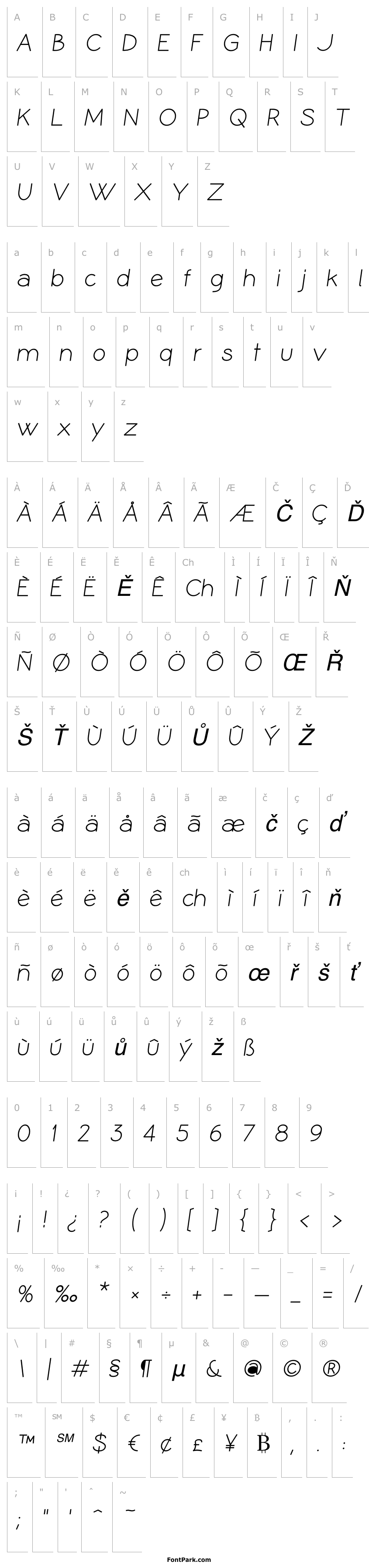 Overview Coamei Regular-Italic