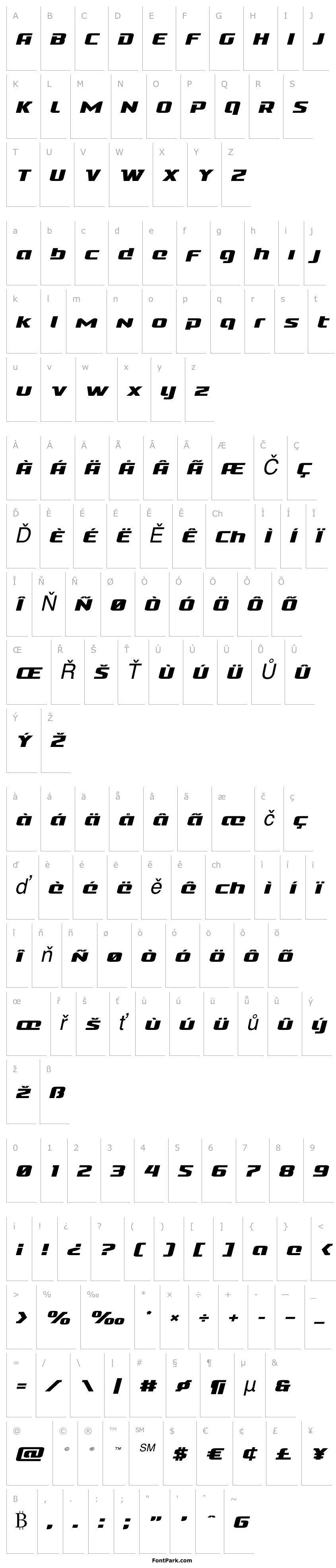 Přehled Cobalt Alien Expanded Italic