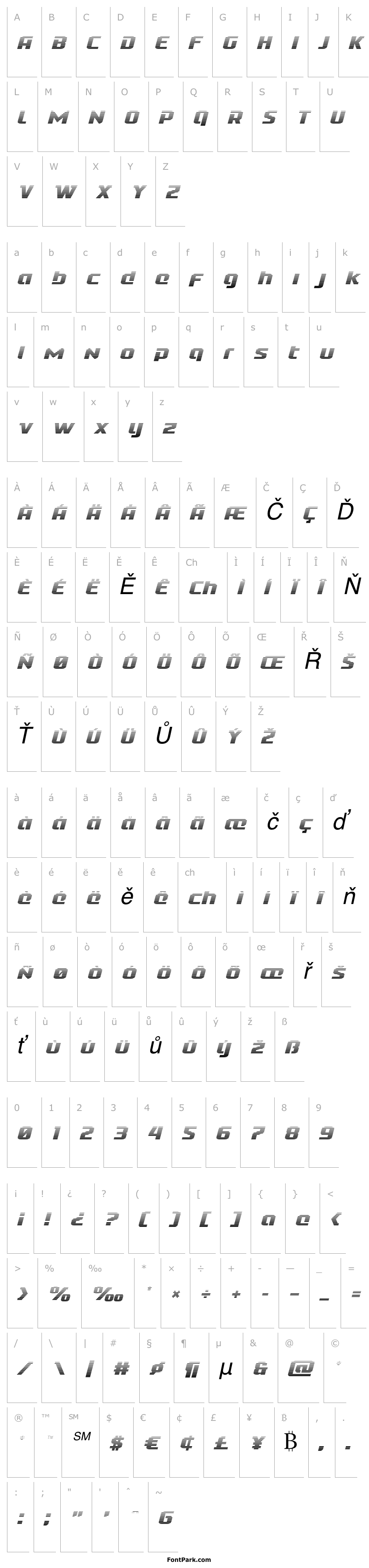 Přehled Cobalt Alien Gradient Italic