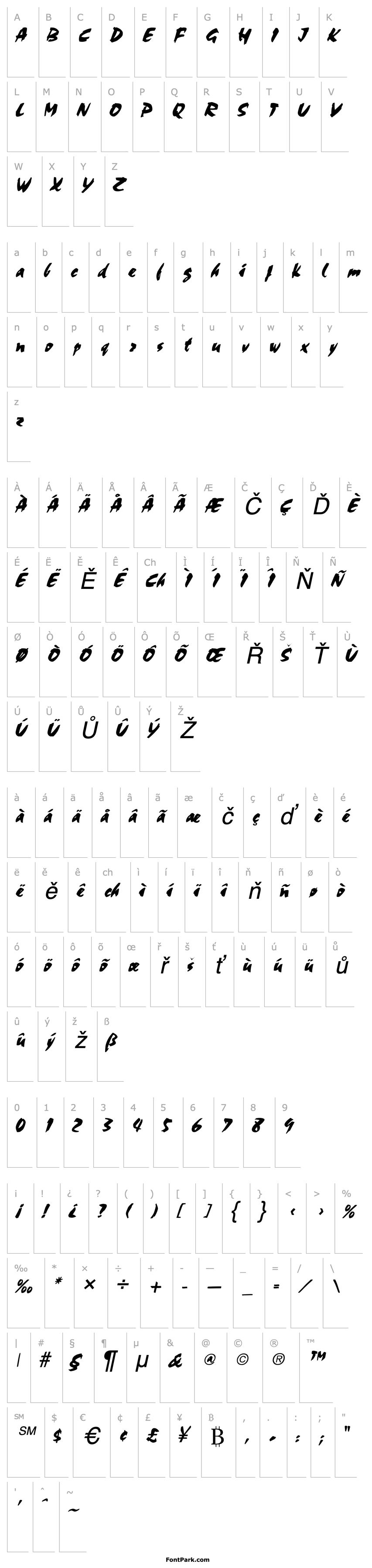 Overview Cocoa Italic