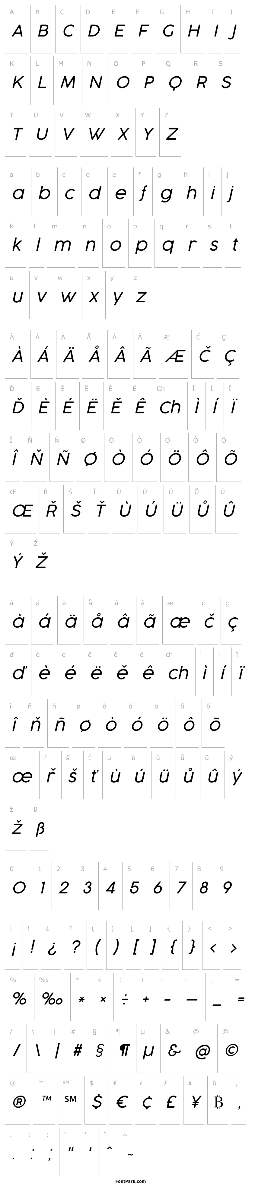 Overview Cocogoose Pro Light Italic