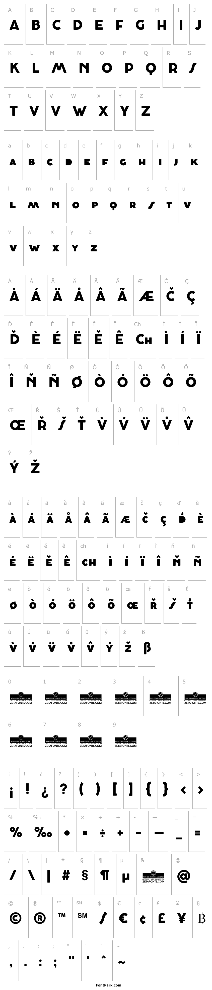 Overview Cocosignum Maiuscoletto Heavy