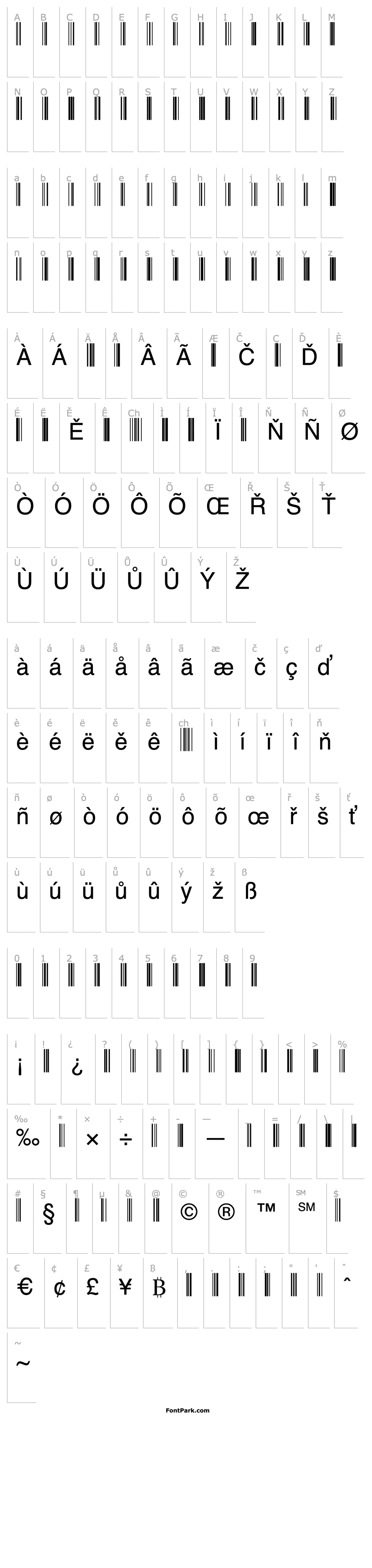 Overview Code128Wide