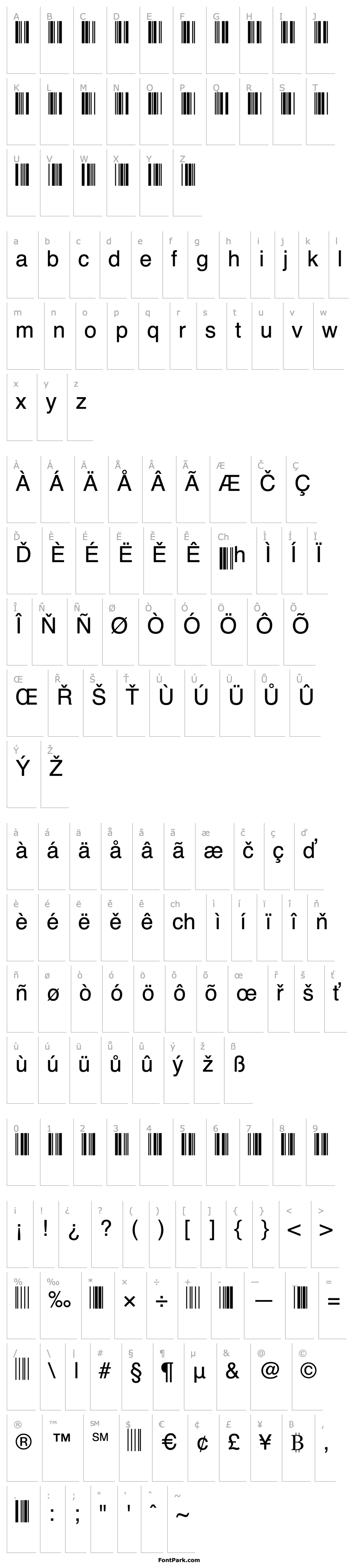 Overview Code39Wide