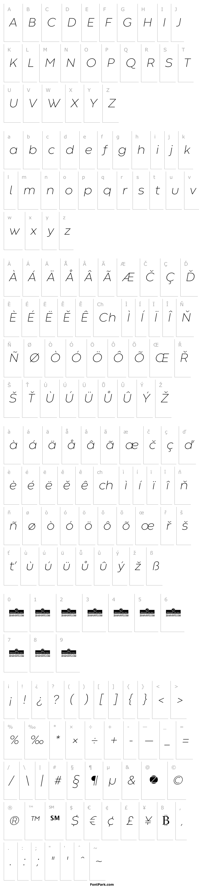 Overview Codec Warm Trial ExtraLight Italic