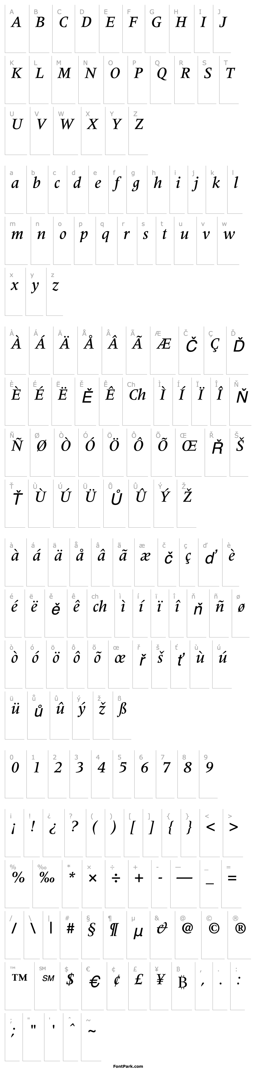 Přehled Coherent Medium SSi Medium Italic