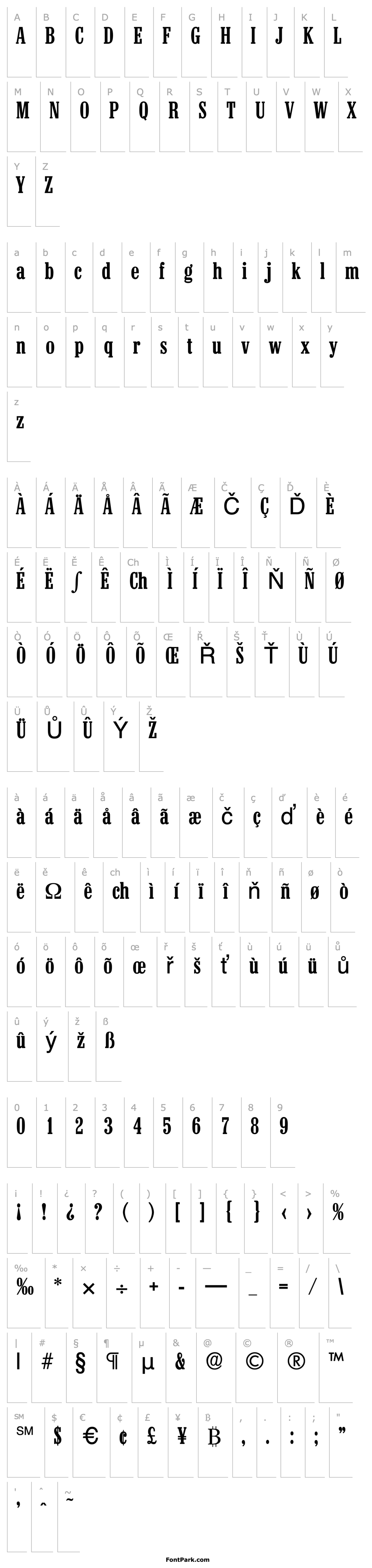 Overview Colonel-Serial-Medium-Regular