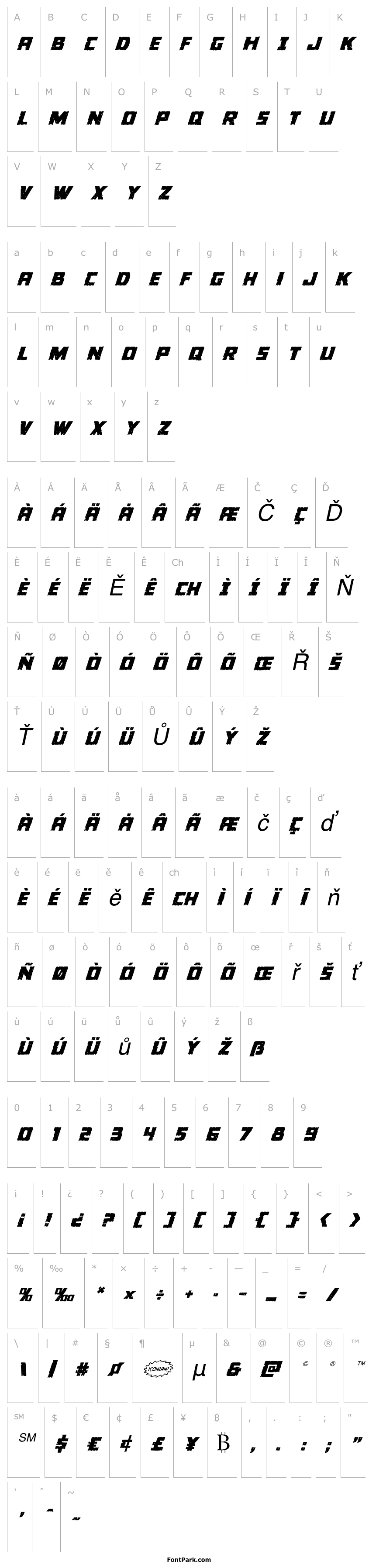 Overview Colossus Regular Italic
