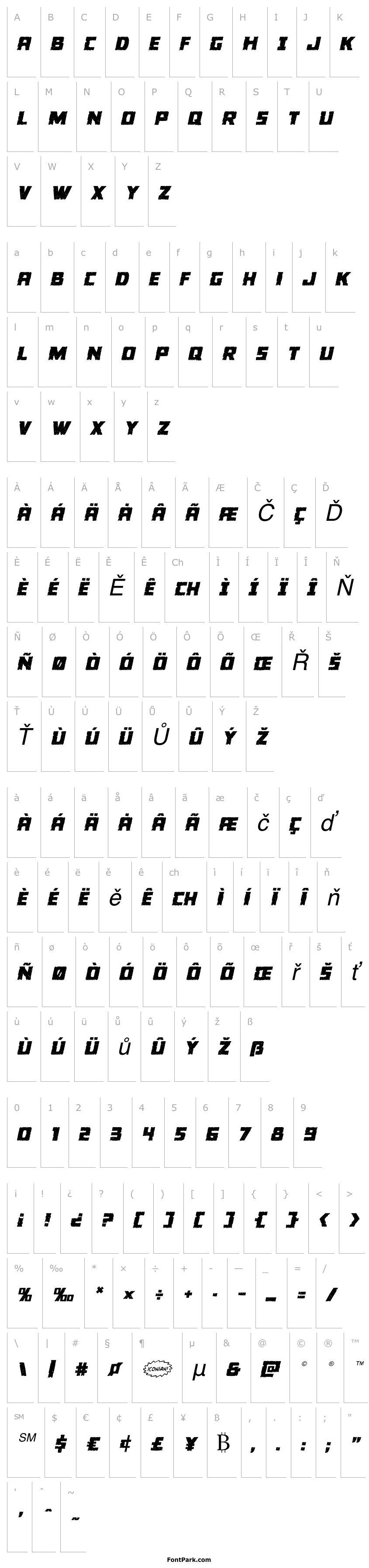Overview Colossus Semi-Italic