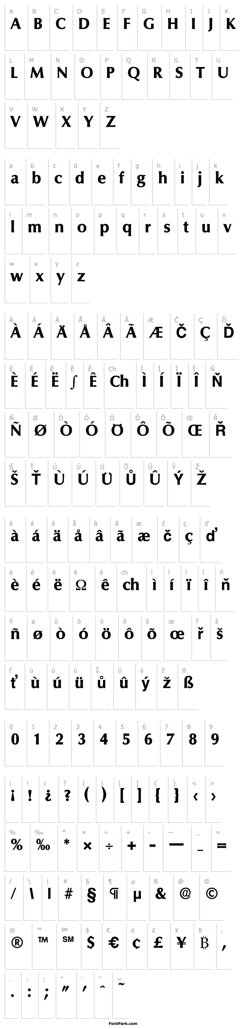 Overview Columbia-Serial-ExtraBold-Regular