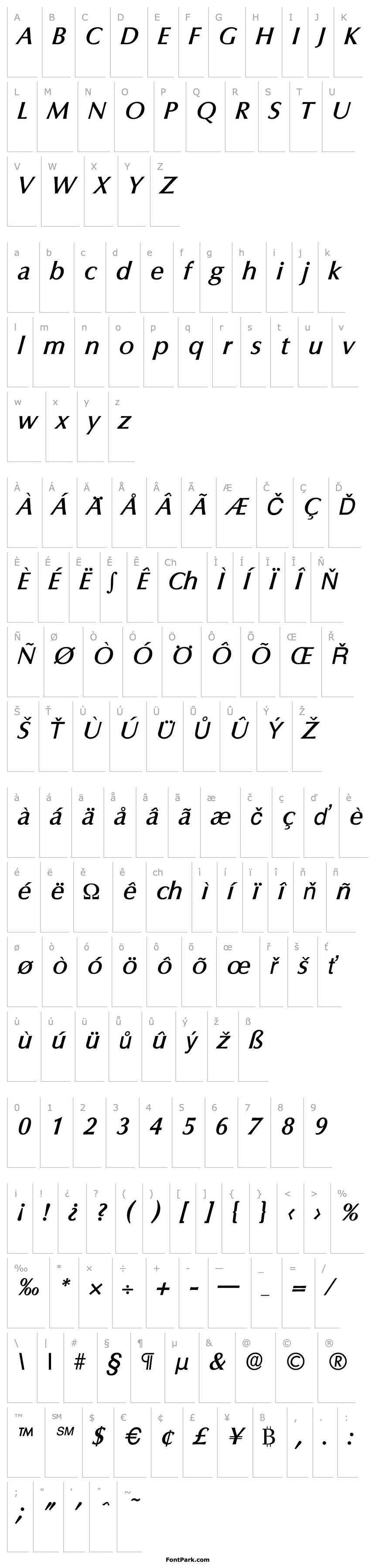 Overview Columbia-Serial-Medium-RegularItalic