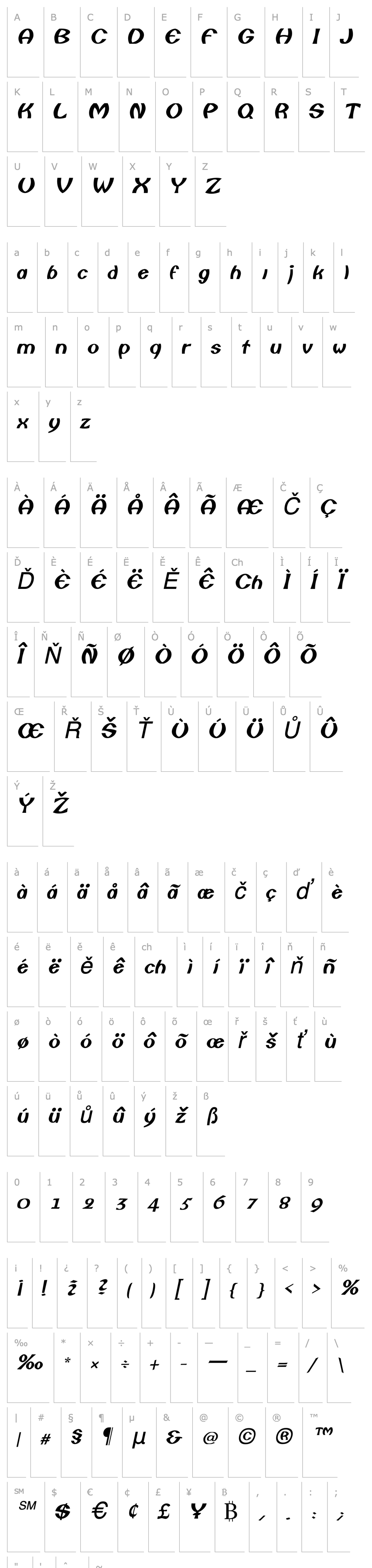 Overview Columbo Italic