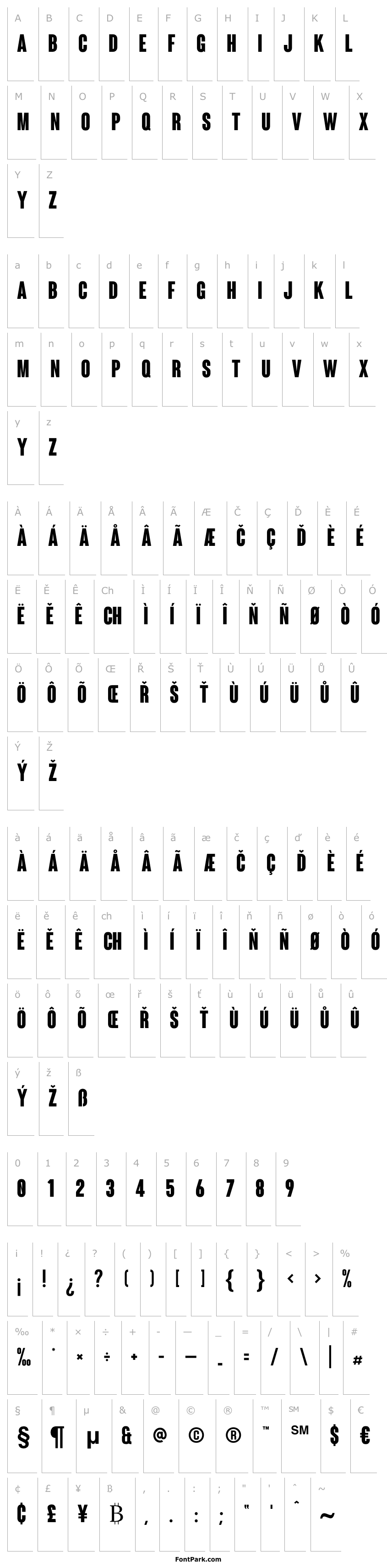Přehled Coluna-CondensedBold