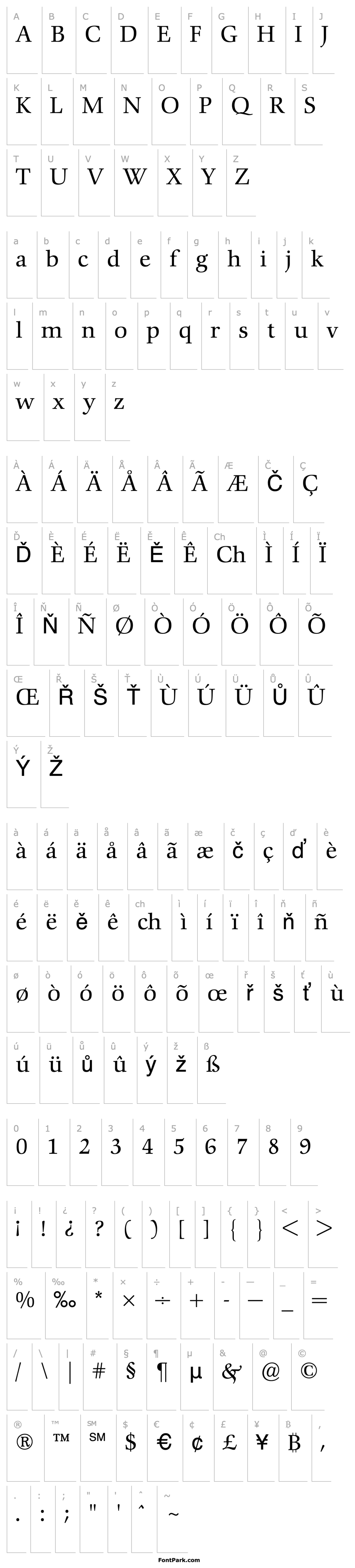 Přehled ComeniusBQ-Regular