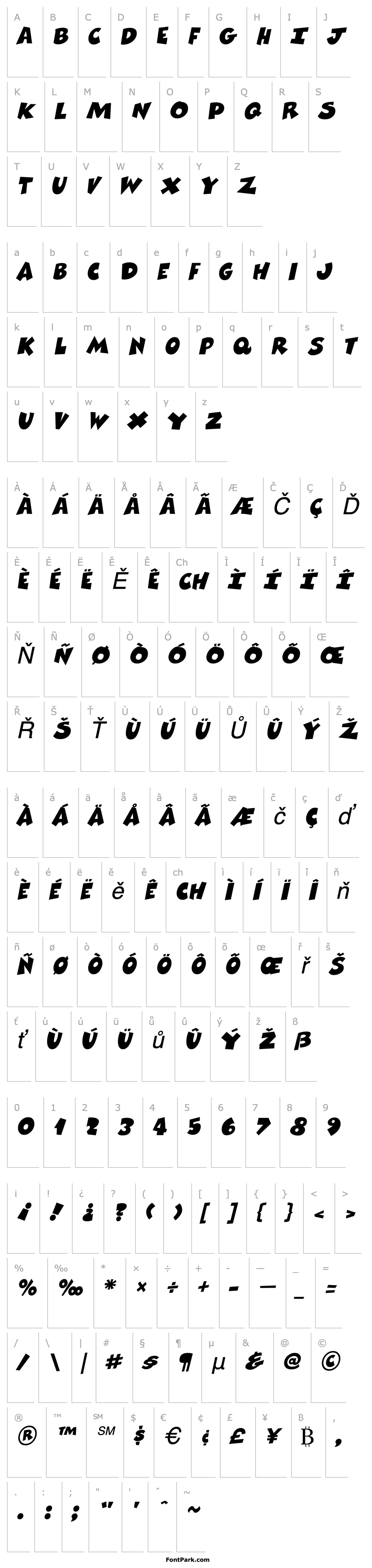 Přehled ComixHeavy Italic