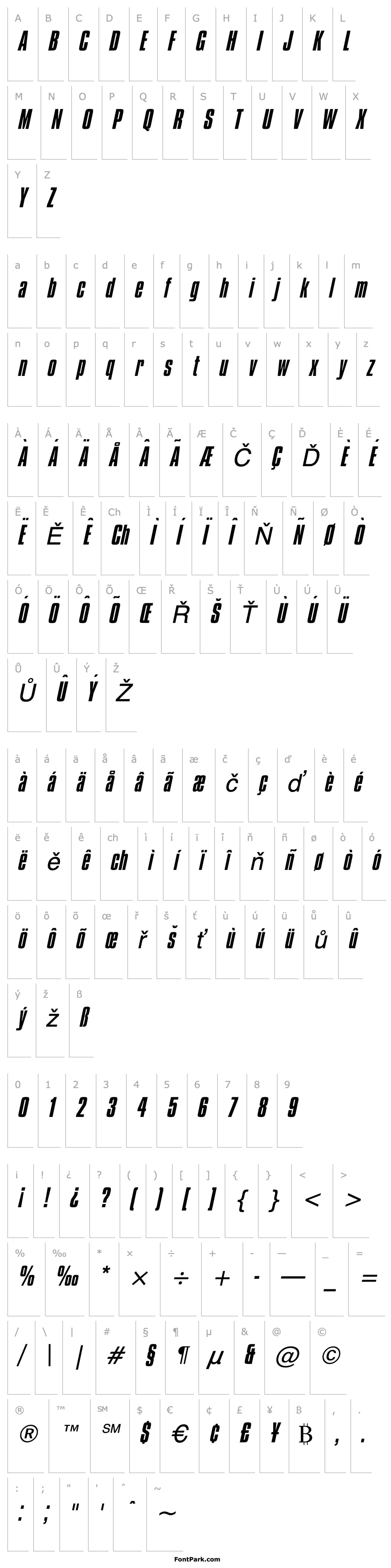 Přehled Commador Italic