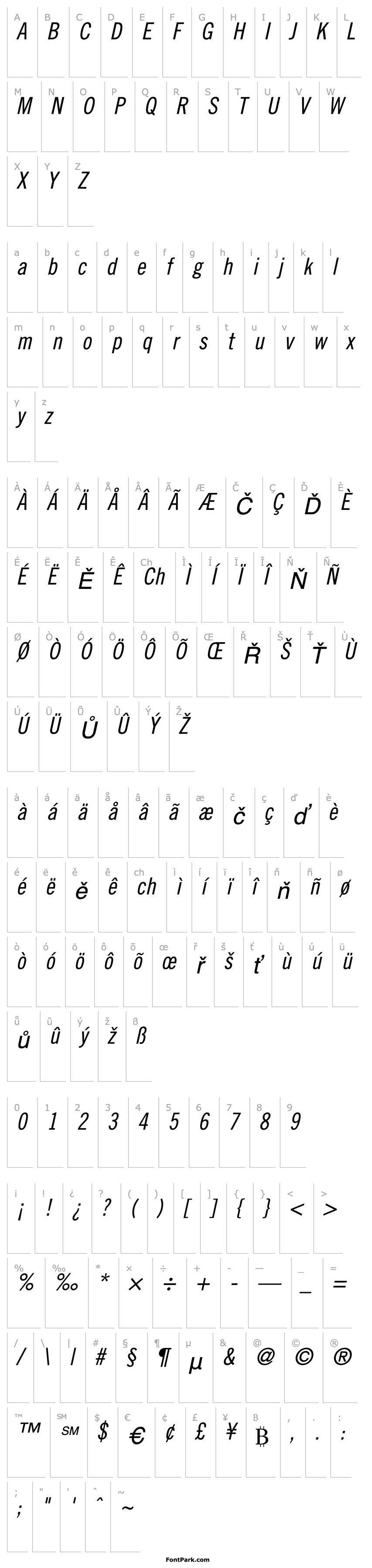 Overview Commerce Condensed SSi Condensed Italic