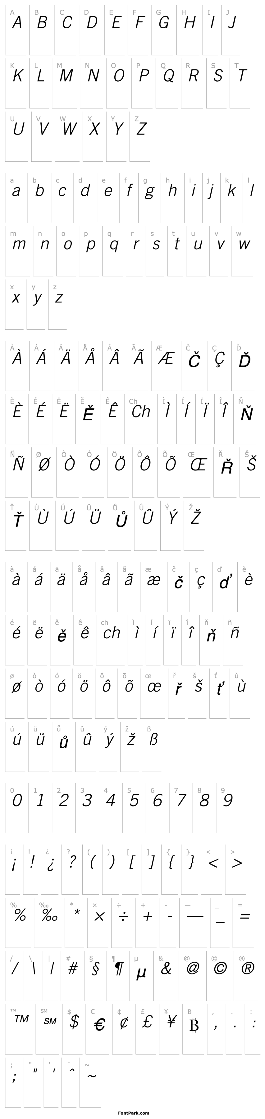 Overview Commerce Light SSi Light Italic