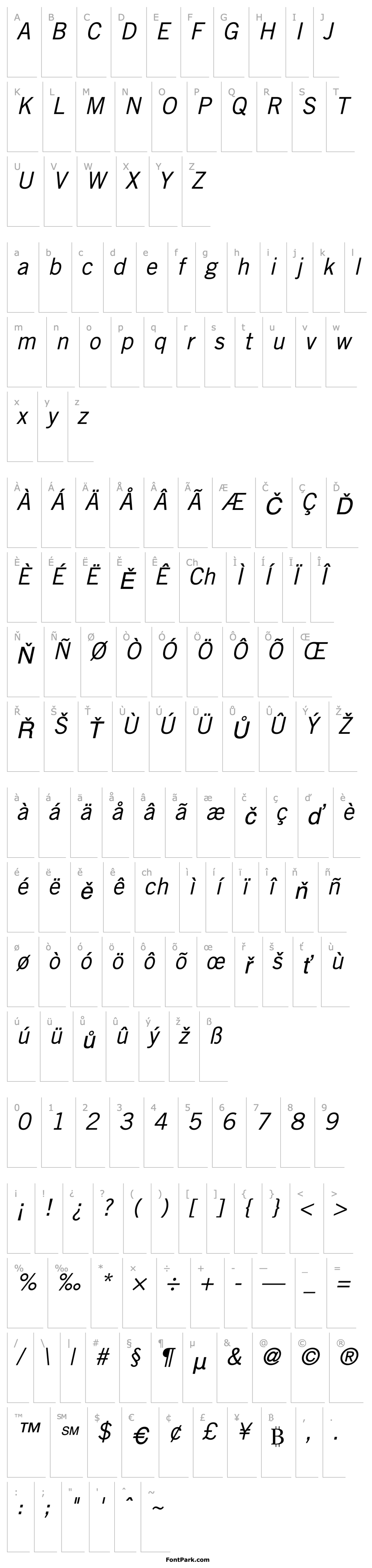 Přehled Commerce SSi Italic