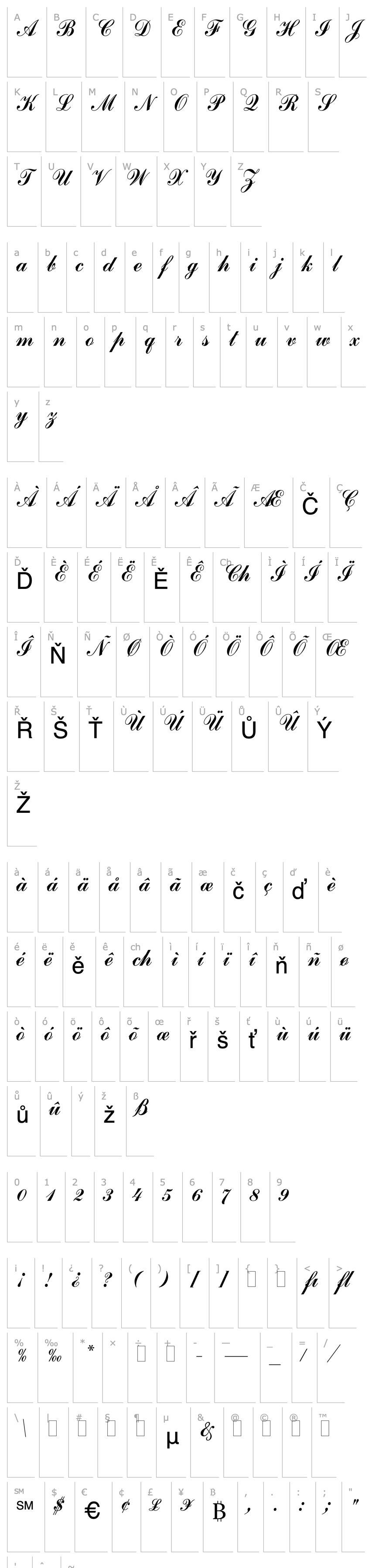 Overview Commercial Script LET Plain:1.0