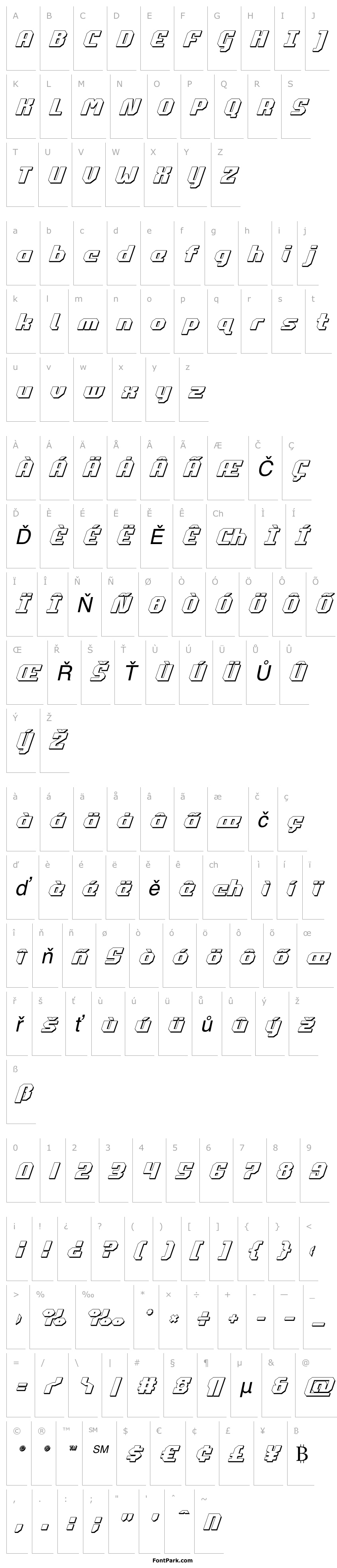 Overview Commonwealth 3D Italic