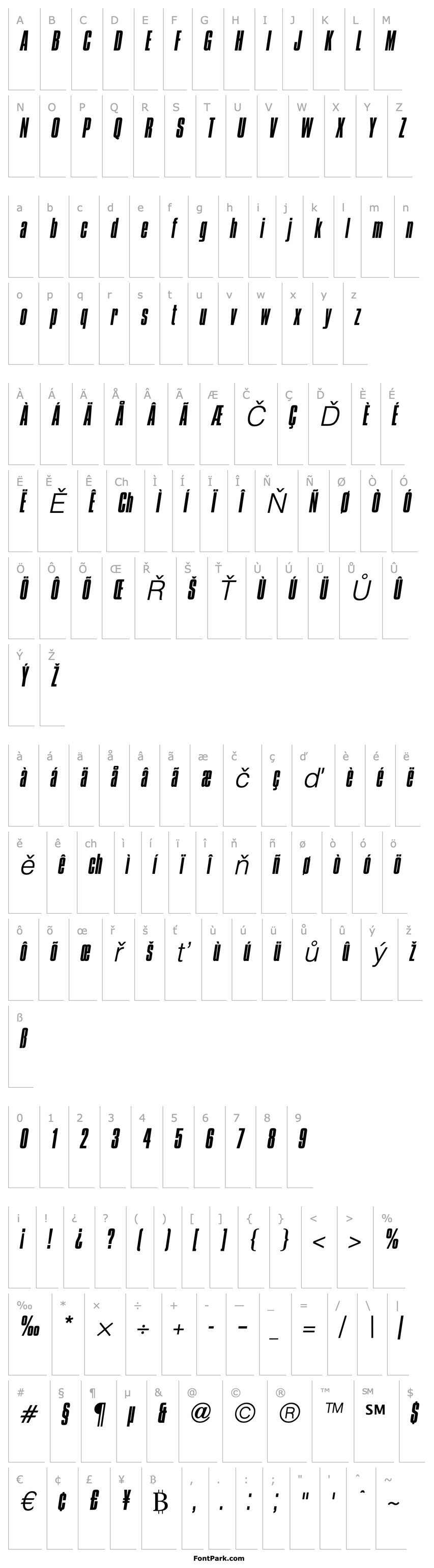 Přehled Compacta ICG LightItalic