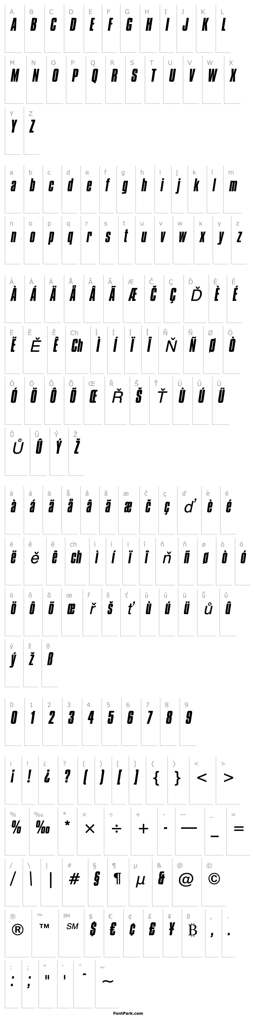 Overview Compacta Italic BT