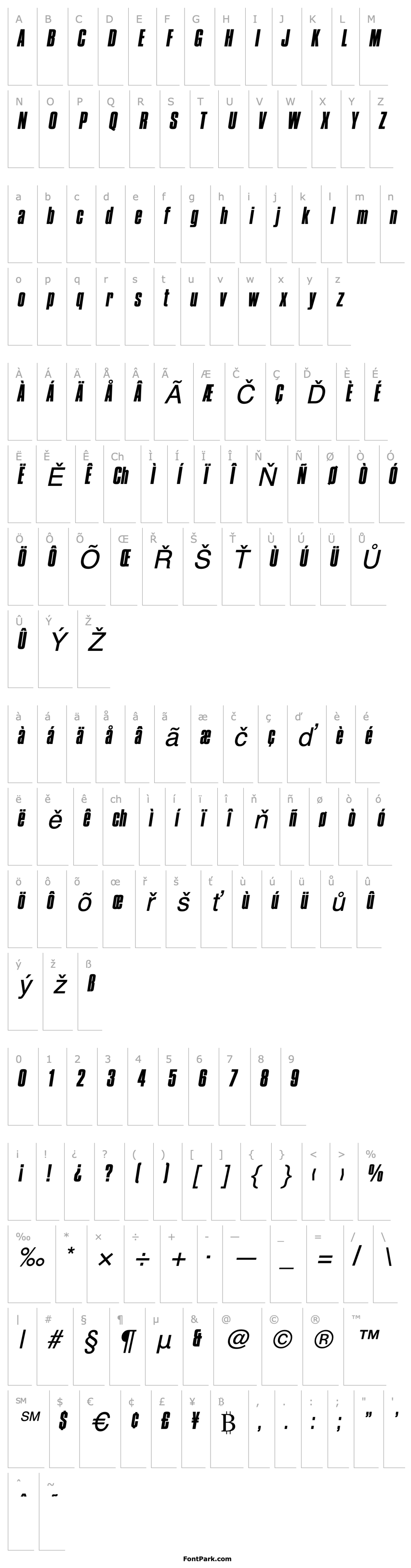 Overview CompactaItalic