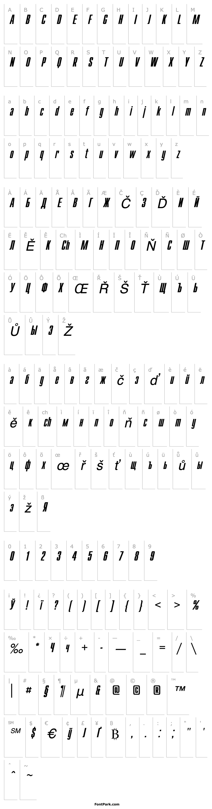 Přehled CompactC-Italic