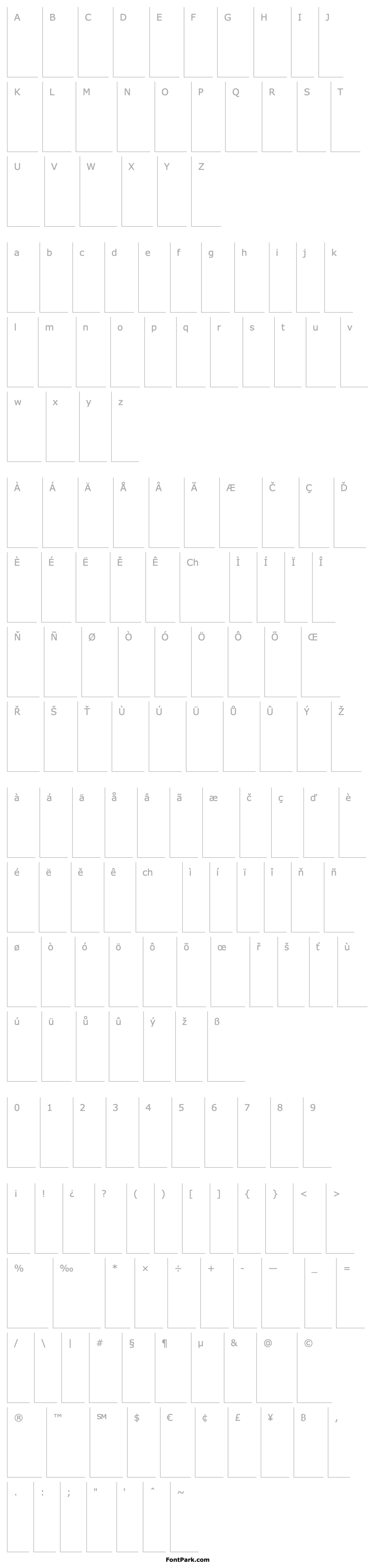 Overview CompatilExquisit LT Regular Small Caps