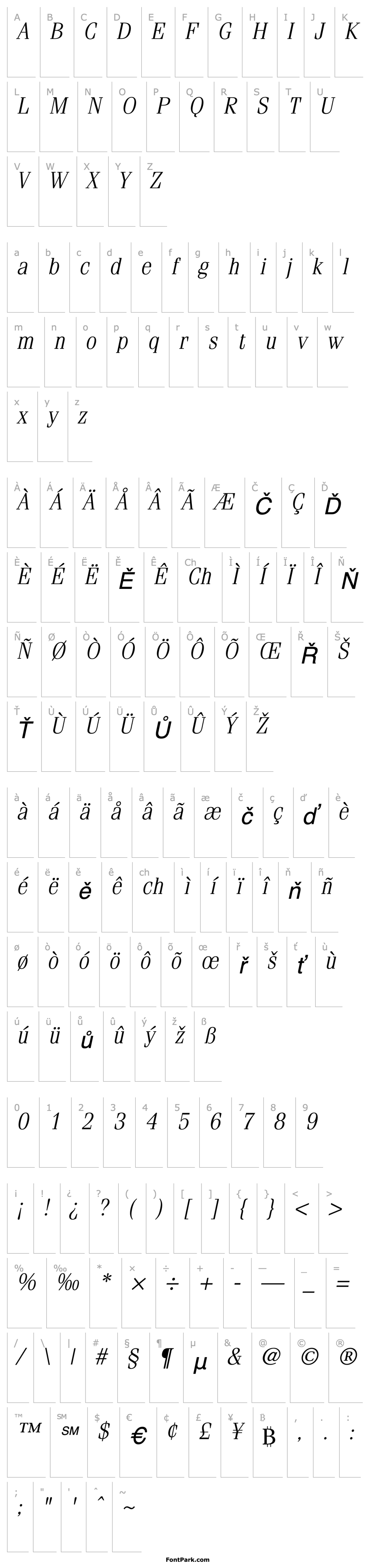 Overview Compendium Light SSi Light Italic