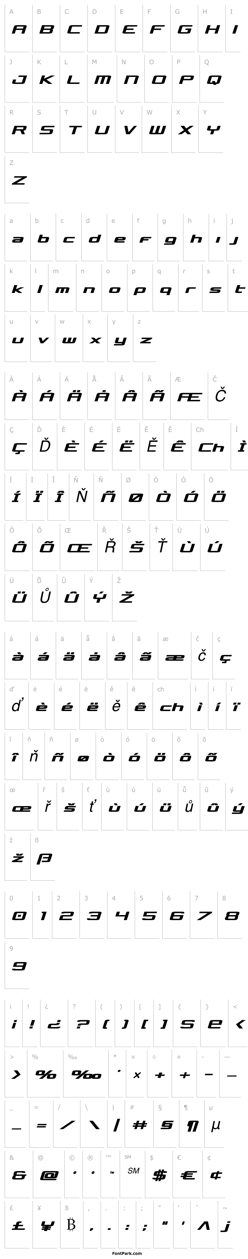 Overview Concielian Bold Semi-Italic