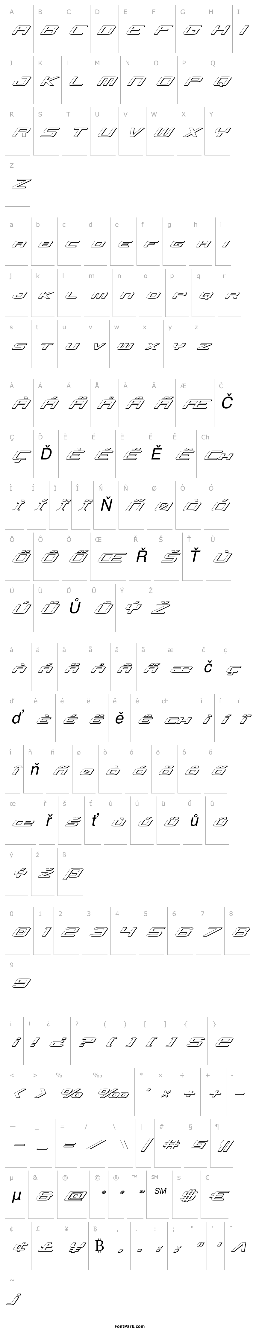 Přehled Concielian Jet 3D Italic