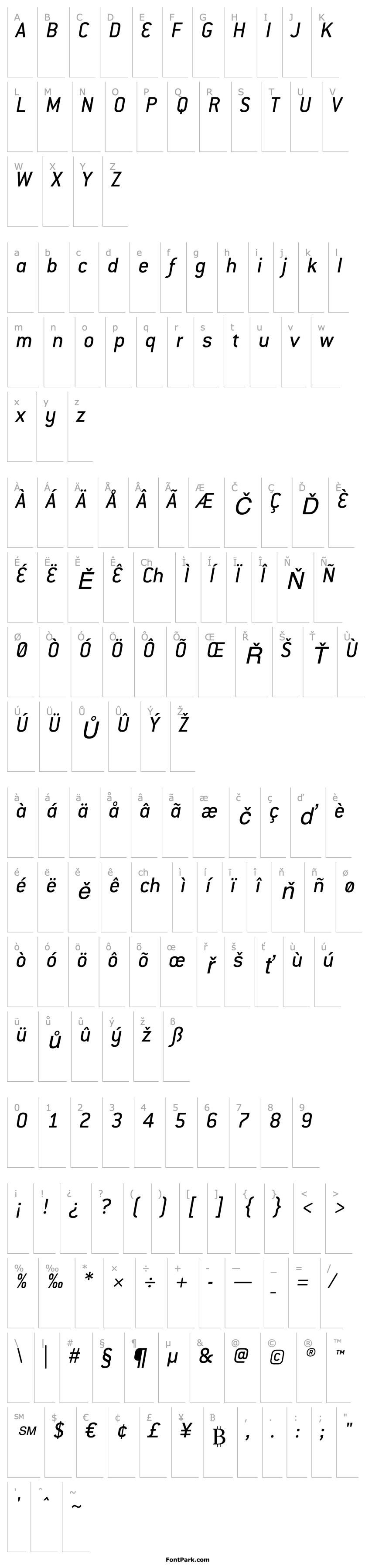 Přehled ConduitITCStd-Italic